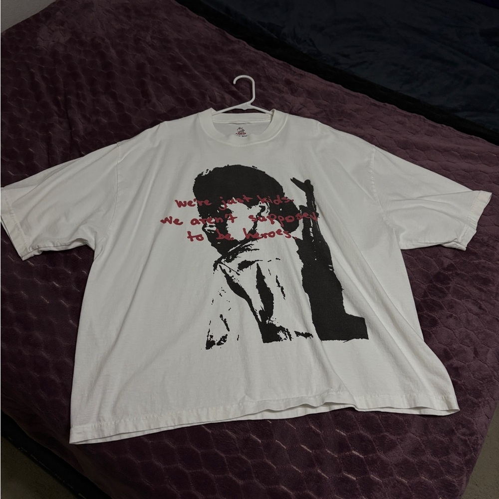 WorkOfMadness Kids at War Drop Shoulder Tee